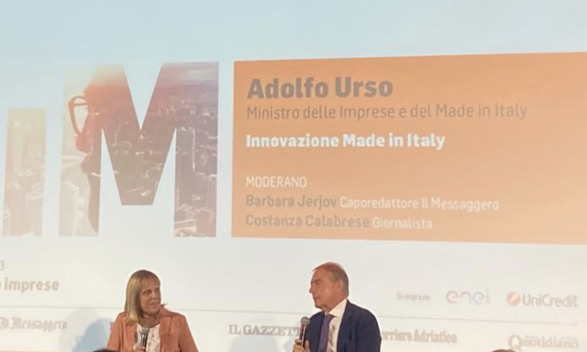 Il ministro Urso su startup, imprese giovani e PMI