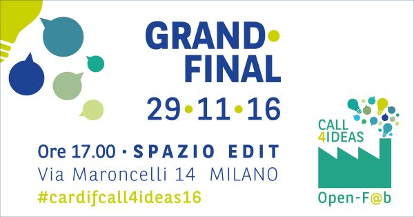 Open-F@b Call4Ideas 2016, arriva il Grand Final