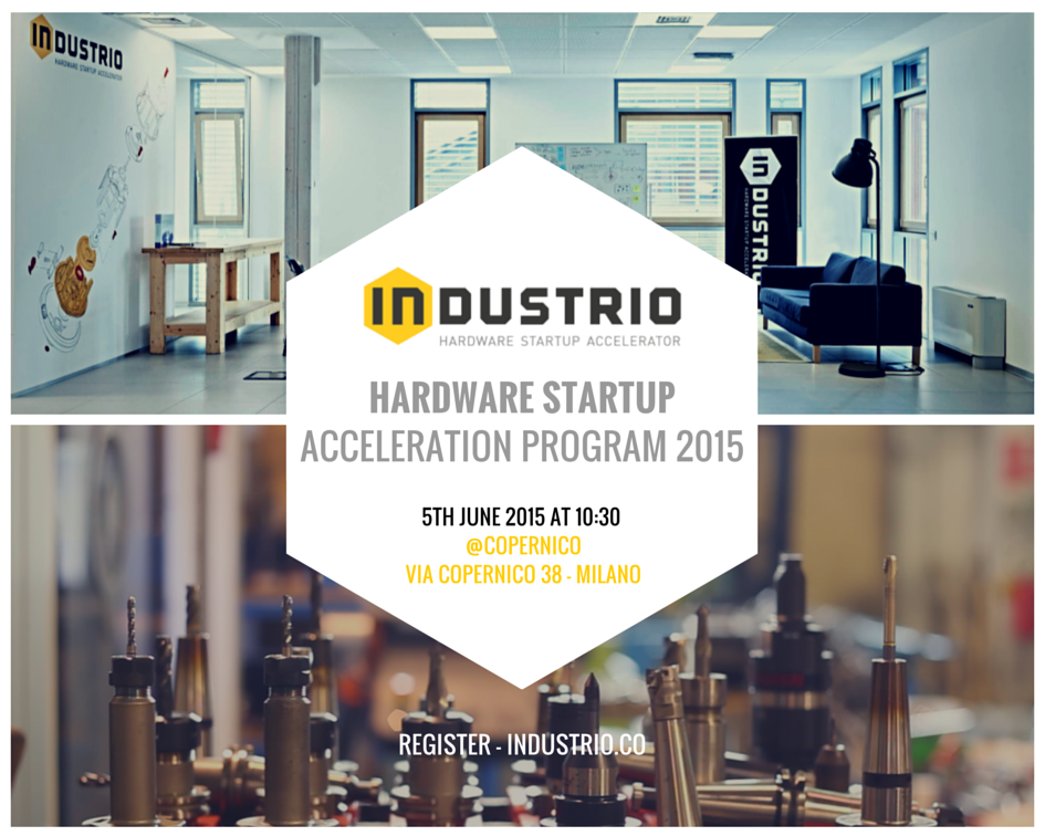 Industrio lancia il programma di accelerazione 2015