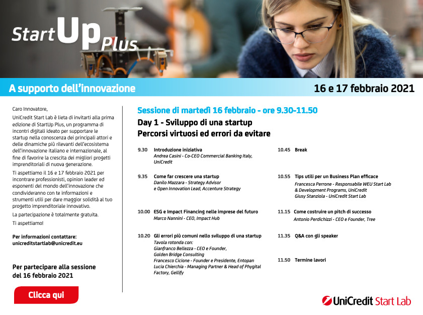 unicredit startup plus